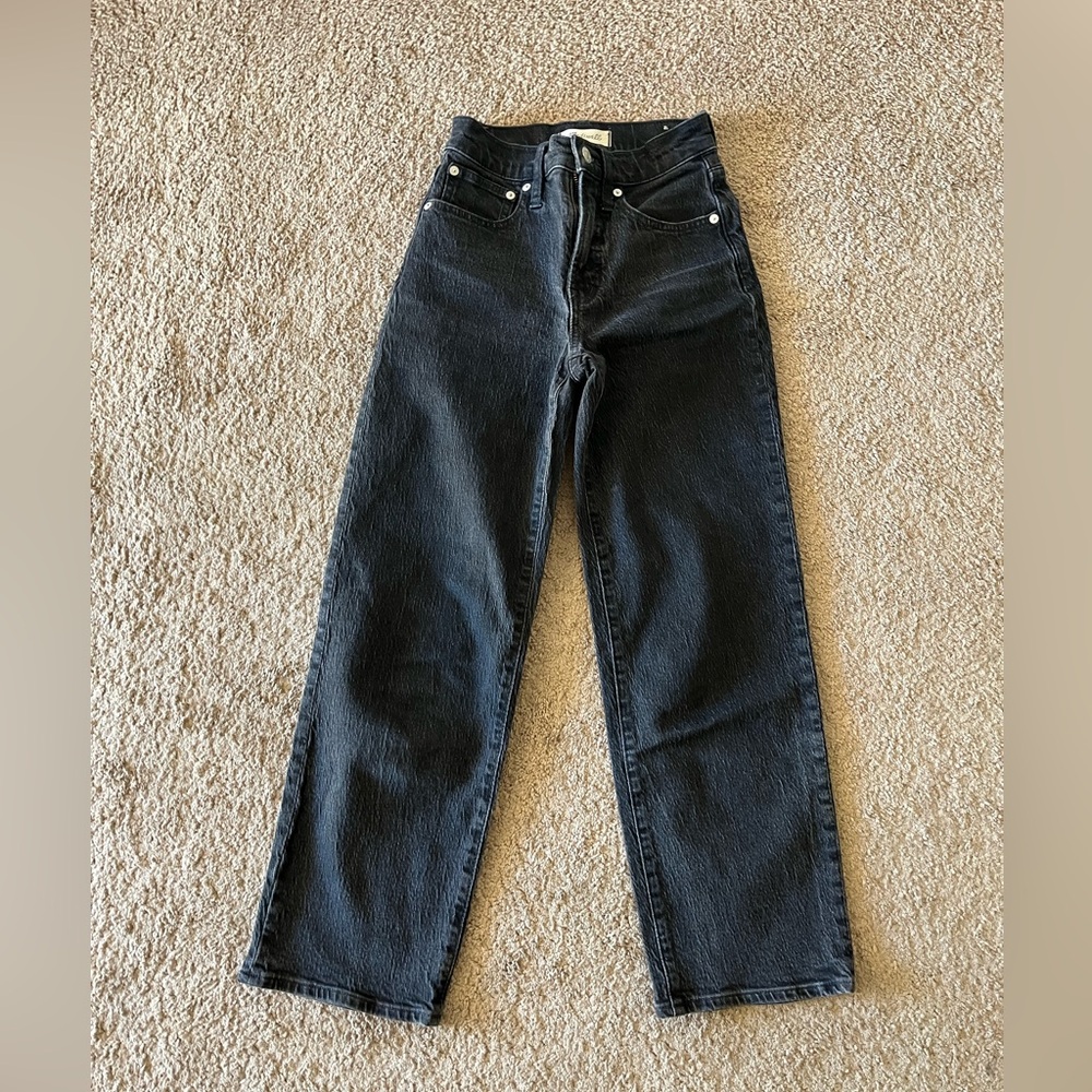 Women’s (Teen) Madewell The Perfect Vintage Wide Leg Jean Black
